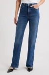 Frame The Arrow High Waist Relaxed Bootcut Jeans In Blue