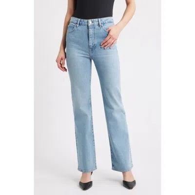 Frame The Arrow High Waist Relaxed Bootcut Jeans In Blue