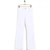 Frame The Arrow High Waist Relaxed Bootcut Jeans In White