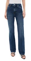 Frame The Arrow High-rise Flared Jeans In Rival
