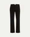 Frame The Arrow Mid-rise Straight Denim Jeans In Smokescreen