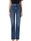 Frame The Stitched Arrow Pocketed Trousers In Rival Blue