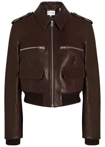 FRAME FRAME THE AVIATOR QUILTED LEATHER JACKET