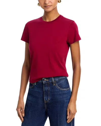 Frame The Baby Tee In Burgundy