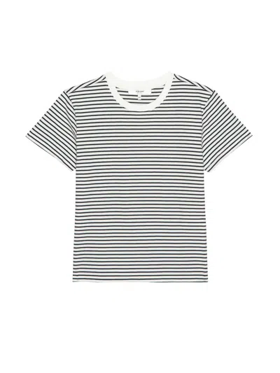 FRAME THE BABY TEE IN NAVY MULTI