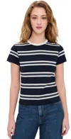 Frame The Baby Tee In Navy Multi