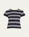 Frame The Baby Tee In Navy Multi