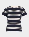 Frame The Baby Tee In Navy Multi