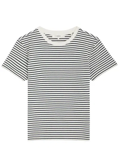 FRAME FRAME THE BABY TEE STRIPED COTTON T-SHIRT