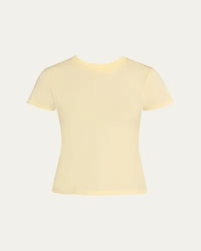 Frame The Baby Tee In Yellow
