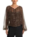 Frame The Balloon Blouse In Multi