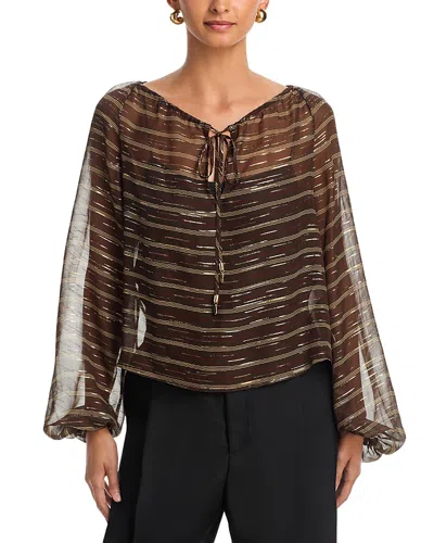 Frame The Balloon Blouse In Multi