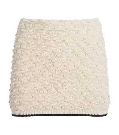 Frame The Bauble Mini Skirt In White
