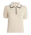 Frame The Bauble Polo Top In White