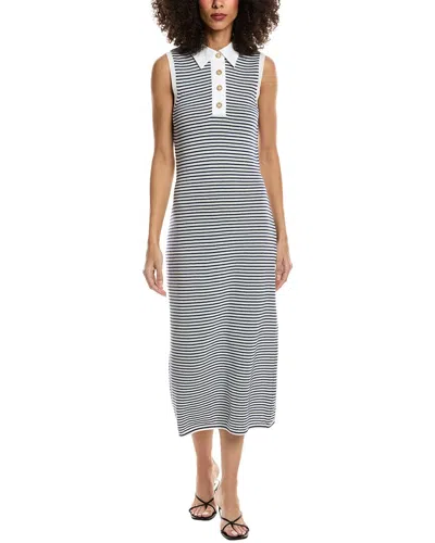 Frame Stripe-pattern Midi Dress In Multi