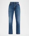Frame The Borrowed Ankle Jeans In Blue