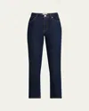 Frame The Borrowed Ankle Jeans In Blue