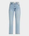 Frame The Borrowed Mid Rise Boyfriend Jeans In Dolly
