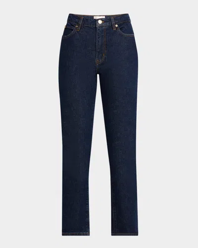 Frame The Borrowed Ankle Jeans In Taboo