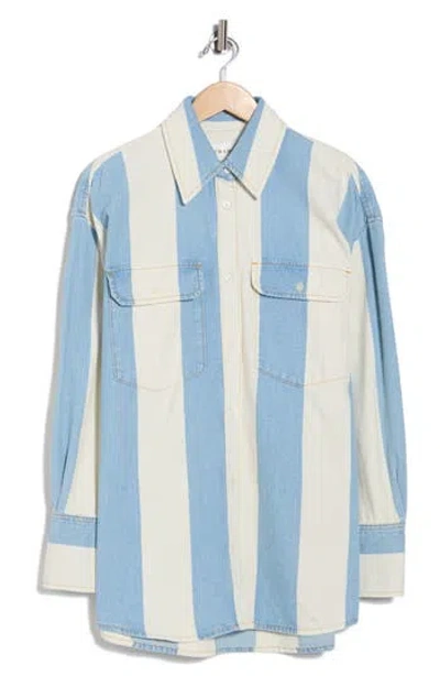 Frame The Borrowed Cotton Button-up Shirt In Multi
