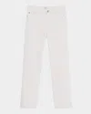 Frame Womens White Le Pixie Slim Palazzo Wide-leg High-rise Stretch Denim-blend Jeans In Au Natural Clean