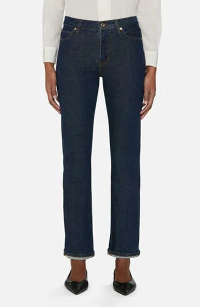 Frame The Borrowed Mid Rise Boyfriend Jeans In Taboo