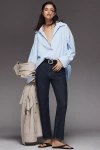 Frame The Borrowed Mid-rise Relaxed Jeans In Blue
