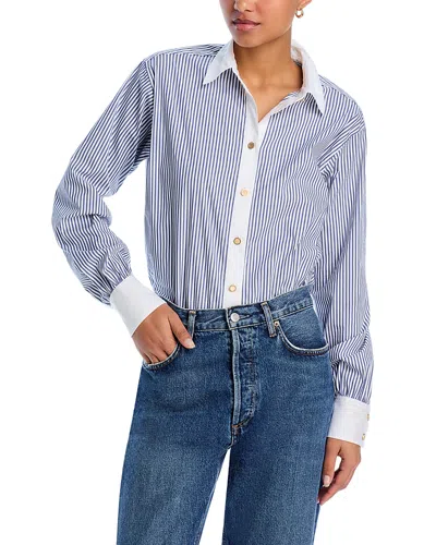 FRAME THE BORROWED STRIPED SHIRT