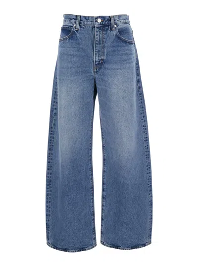 Frame Jeans With Belt Loops In Blue