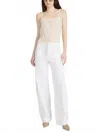 Frame The Bow Cargo Jeans In White In Pattern