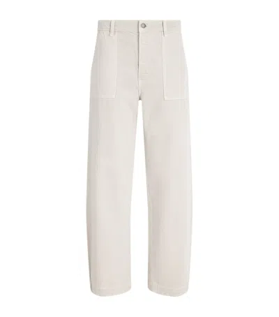 Frame The Bow Cargo Trousers In White