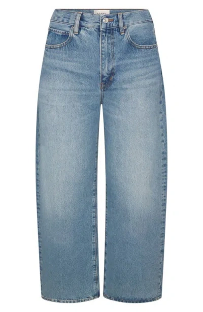 Frame The Bow High Waist Barrel Jeans In Blue