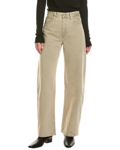 Frame The Bow Tabby Wide Leg Jean In Metallic