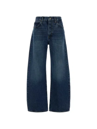 Frame Denim The Bow Wide-leg Jeans In Blue