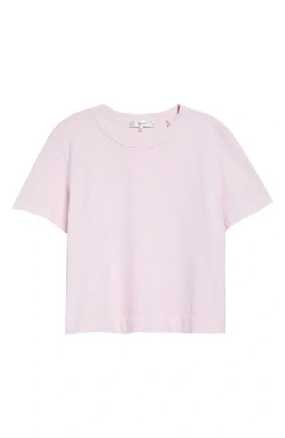 Frame The Boxy Crop T-shirt In Bubble Gum