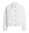 Frame The Boxy Field Denim Jacket In White