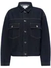 Frame The Boxy Denim Jacket In Blue