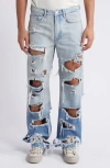 FRAME THE BOXY RIPPED STRAIGHT LEG JEANS