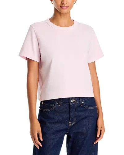 Frame The Boxy Crop T-shirt In Pink