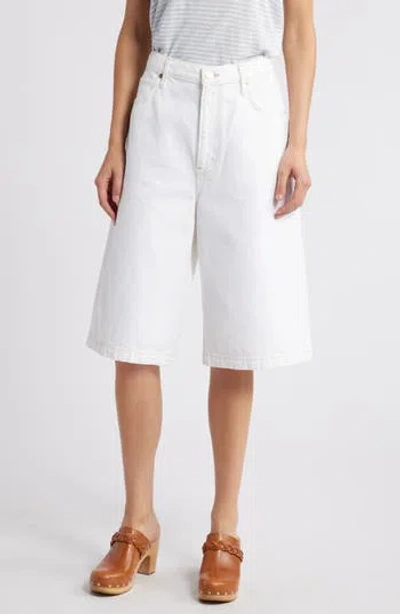Frame The Boy Denim Shorts In White