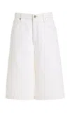 Frame The Boy High-rise Denim Shorts In White