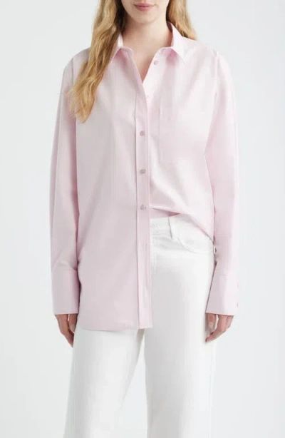 Frame The Boy Linen Button-up Shirt In Pink