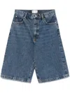Frame Bermuda Shorts In Regenerated Denim