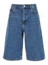 Frame 'the Boy Short'' Blue Shorts With Belt Loops