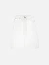 Frame The Leisure Denim Shorts In White