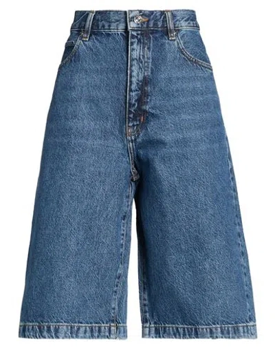 Frame The Boy Short Woman Denim Shorts Blue Size 28 Recycled Cotton