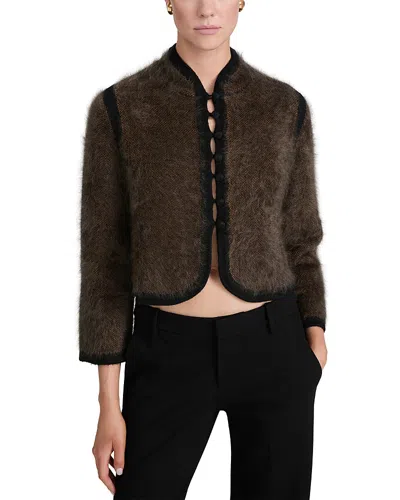 Frame The Brushed Cashmere Salon Cardigan In Multi