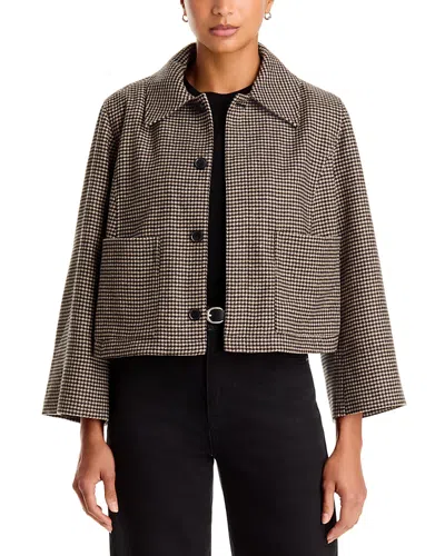 Frame The Brushed Wool & Cashmere Cardi In Multi