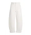 Frame High-waisted Barrel Jeans For In Ivory