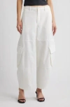 Frame The Bubble Cargo Pants In White